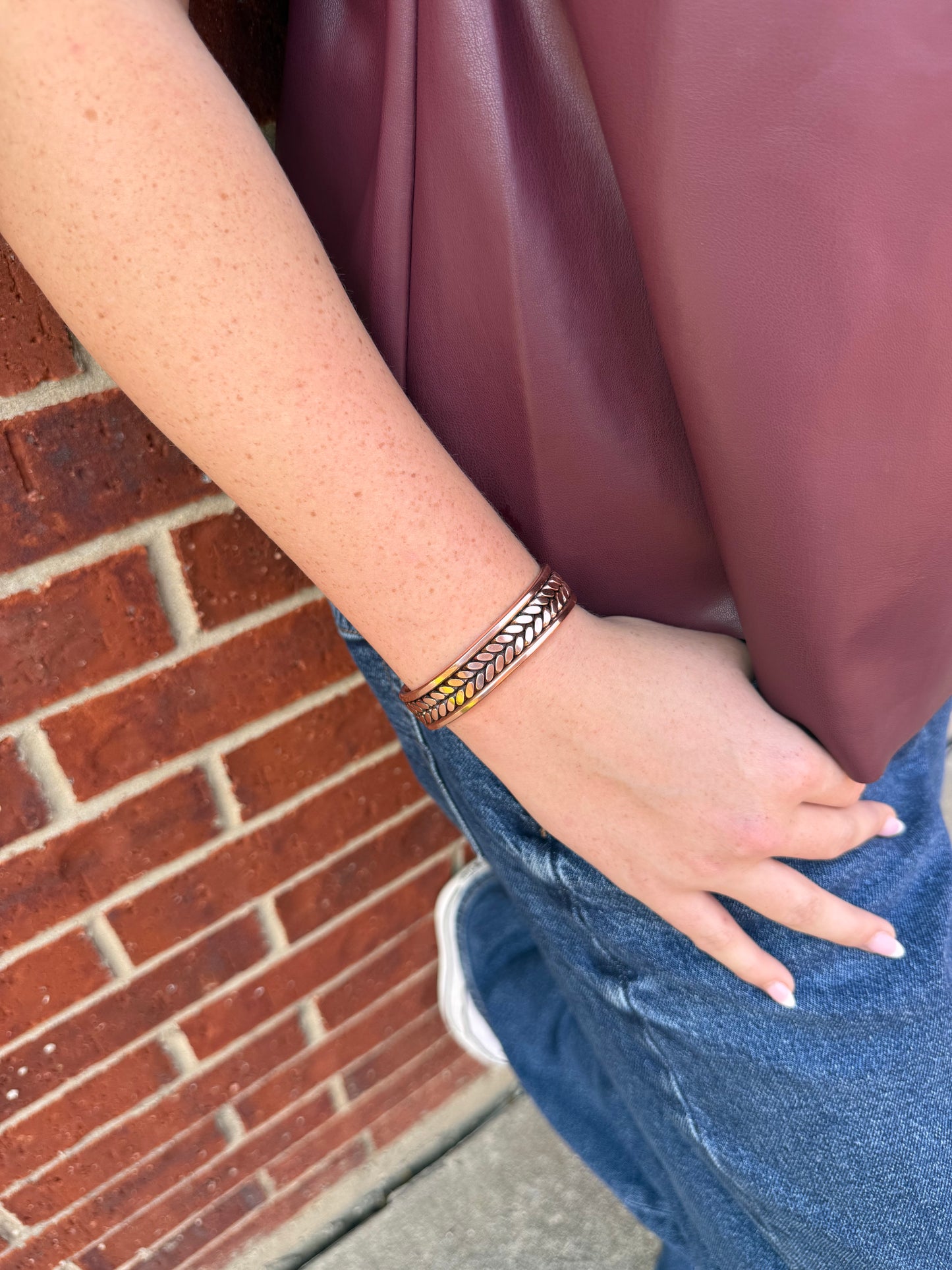 Copper Double Twist Cuff