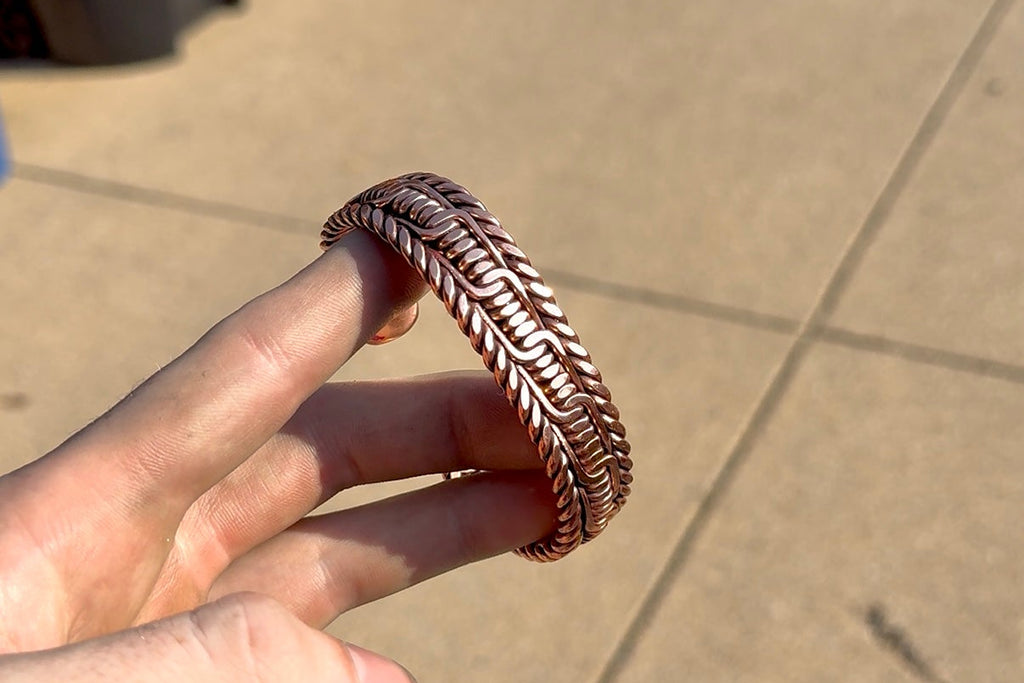 Copper Barbed Wire Cuff