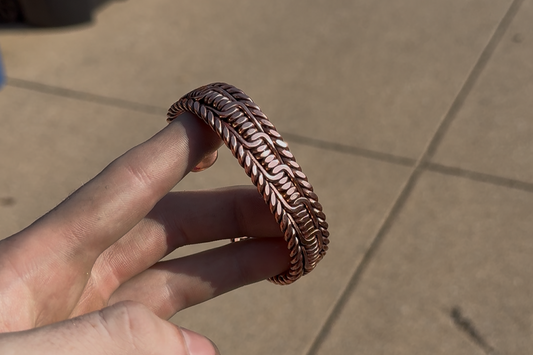 Copper Barbed Wire Cuff
