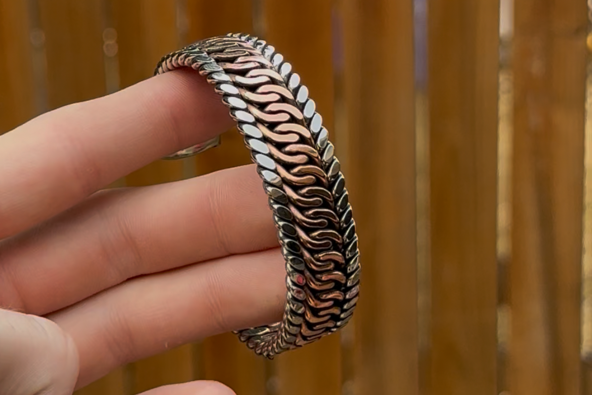 Double Comma Copper Cuff￼