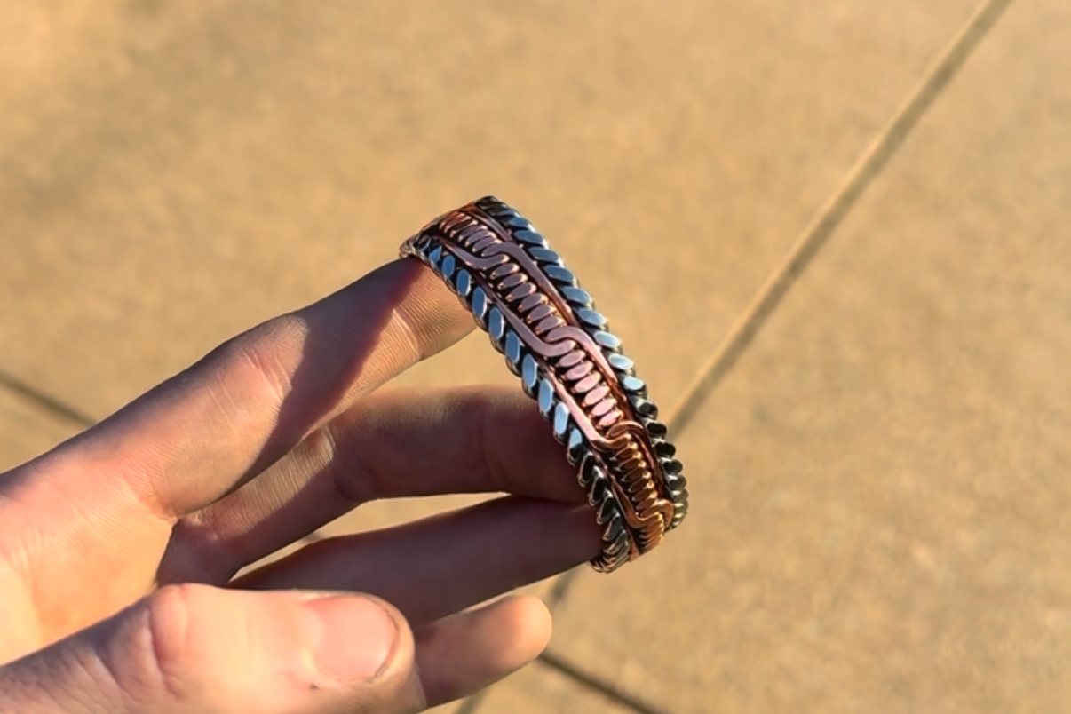 Copper Barbed Wire Cuff