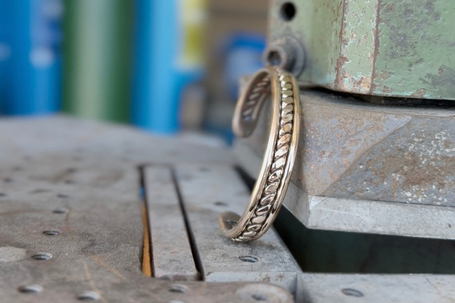 Single Bronze Twist Cuffs