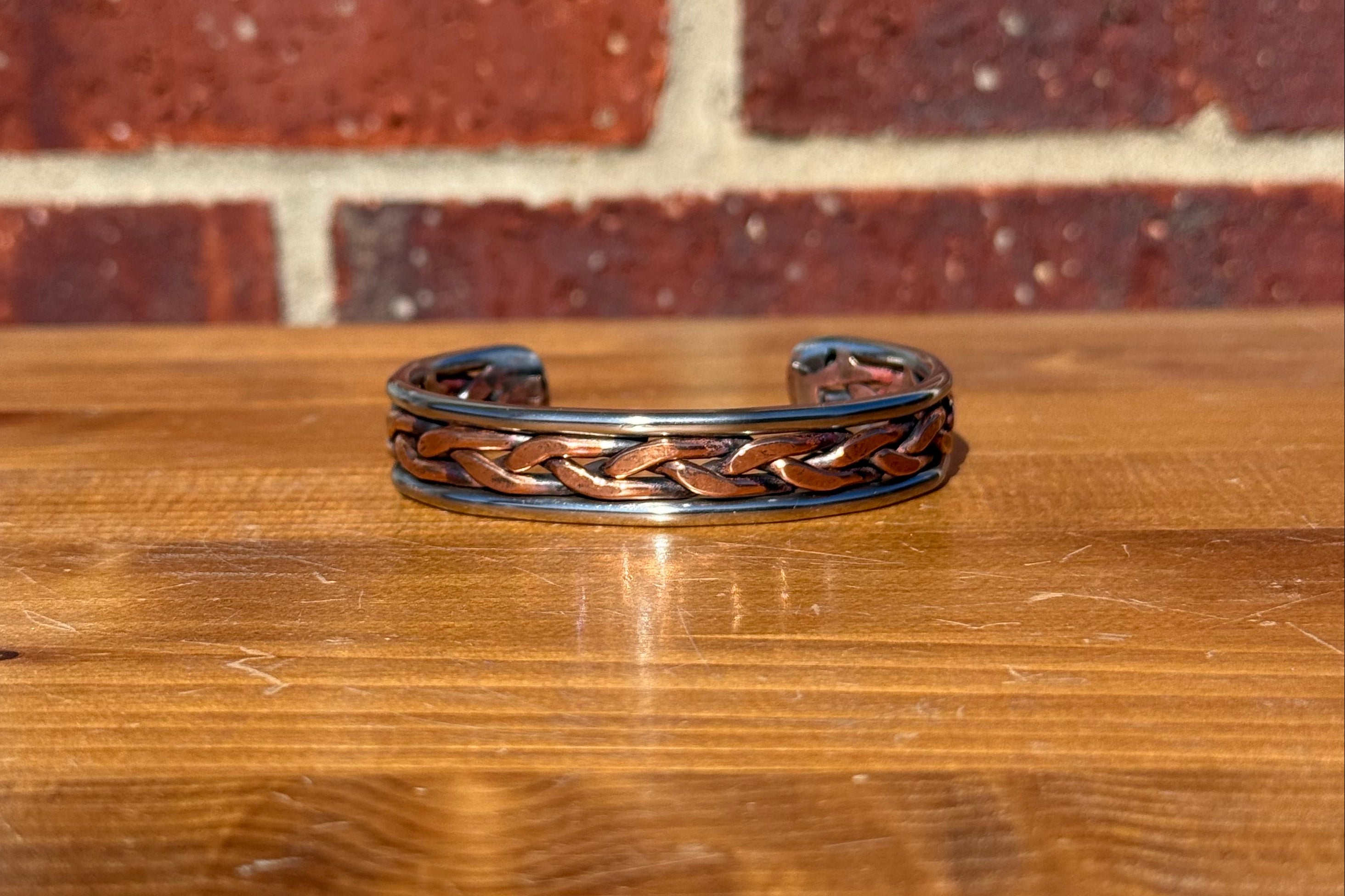 Copper Braid Cuff